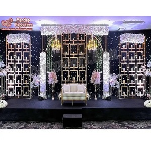 เจ้าหญิงงานแต่งงานDecorโลหะเชิงเทียนยืนDreamlikeงานแต่งงานเทียนผนังเวทีภาษาอังกฤษแผนกต้อนรับNightเวทีเทียนผนัง - Product Image 1