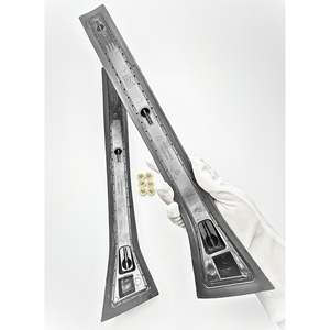 13123710 Ensemble de couvre-piliers centraux en caoutchouc gauche et droit pour Vauxhall Opel Astra H 4/5 portes 2004-2014, caoutchouc noir avec clips - Product Image 3