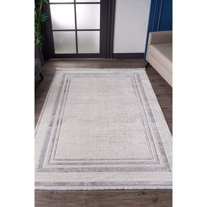 Nora Comfort 7301 Tapis tissé en acrylique avec franges droites Design moderne Origine turque-Ensemble de tapis doux et élégant - Product Image 1