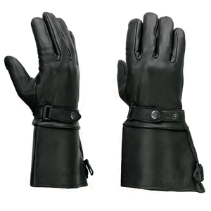Doigt complet en cuir hommes Deerskin Gauntlet Moto Gants pour Motocross Moto Route Racing - Product Image 2
