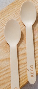 100% Biodegradable 160mm Wooden Disposable <b>Spoon</b> From Vietnam for Parties - Product Image 4