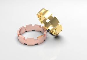 Classic Boho Chic Women's Diamond <b>Ring</b> with Unique <b>Chunky</b> Sterling <b>Silver</b> Band Durable Gold Plated for Weddings and Parties - Product Image 2