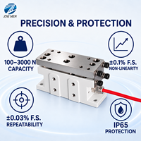 Sensor Load Cell Tegangan Benang Web IP65 100-3000 N untuk Rol Pemandu pada Mesin Pencetakan, Pengemasan, Pemotongan, dan Penggulungan
