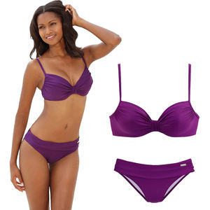 Women's Fashion <b>Bikini</b> Set Two Piece Swimwear Wholesale Custom Sexy Beachwear Swimsuit Summer Beach <b>Bikini</b> Sequined Print Purple - Product Image 6