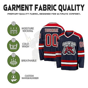 Venta al por mayor profesional Hockey Jersey uniforme de alta calidad por encargo desgaste del hockey sobre hielo y chándal OEM impresión por sublimación - Product Image 3