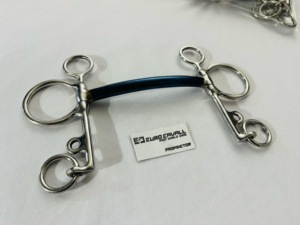 Nouveaux mèches en titane de qualité supérieure et anneaux lâches Équipement d'équitation en acier inoxydable pour chevaux Stable Euro Cavall Bits 2025 - Product Image 6