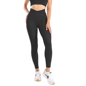 Precio de fábrica nuevo diseño Ropa de entrenamiento Ropa atlética Mujeres Deportes Pantalones cortos Legging sin costuras - Product Image 4