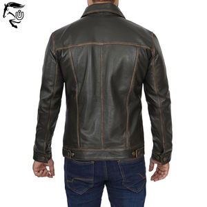 Nueva llegada Otoño Moda Hombres Chaquetas de cuero Ligero Precios razonables Hombres Chaquetas de cuero - Product Image 4