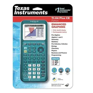 Dealer Top TI-84 Texas Instruments Plus CE warna grafik kalkulator pabrik disegel dengan aksesoris lengkap