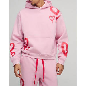 2025 ensembles de survêtements pullover décontractés pour hommes Service OEM 2 pièces 100% survêtements respirants en molleton de coton - Product Image 3