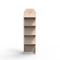 Comptoir de vente au détail modulaire en bois avec étagères, ensemble de meubles en contreplaqué CNC pour vitrine intérieure de magasin