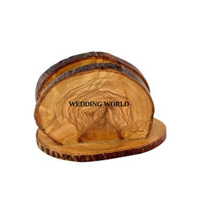 Customized Handmade Tabletop Wooden Napkin Holder Classic Stylish Fancy Wood <b>Tissue</b> Holder Packaged in Carton - Product Image 3