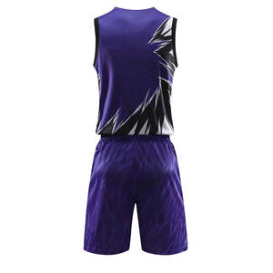 Uniforme de basket-ball personnalisé de haute qualité en polyester pour sports de plein air - Product Image 3