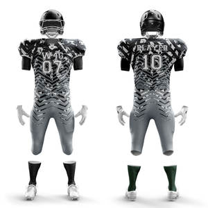 Maillots de football américain-Ensemble de shorts de haute qualité en maille respirante avec logo personnalisé sur le devant-Fabriqué en usine-Livraison gratuite - Product Image 6