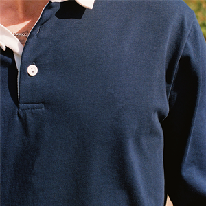 Camisa Formal de Manga Corta para Hombre, Color Azul Marino, de Lona Sólida, de Alta Calidad, Personalizada de Fábrica, Bordada de Lujo, ODM, Lisa - Product Image 4