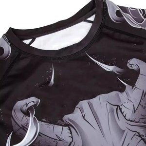 Maillot de compression sublimé de haute qualité Elite Wear pour MMA et BJJ – Coupe performance respirante pour la gym et le combat - Product Image 5