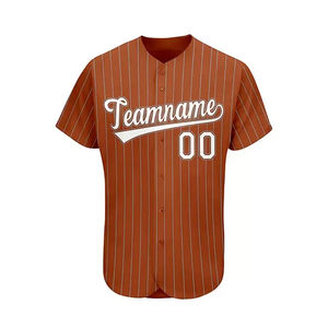 Uniforme de béisbol personalizado para hombre, aparejos transpirables, letras de sarga, números, sublimación impresa, nombre del equipo, Etiqueta Privada, deportes, OEM - Product Image 6