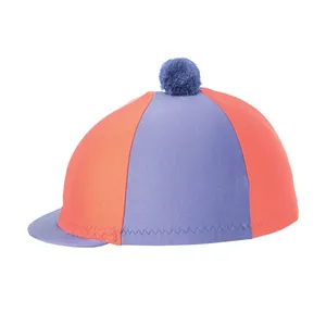 帽子盖漂亮的pom pom cap cove顶级骑手穿马术服装产品定制标志帽子丝绸适合年轻骑手