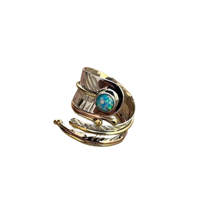 Bague tournante en argent sterling 925 avec pierre précieuse opale, meilleure qualité, cadeau de fiançailles, cadeau de mariage, pierre naturelle, bijoux faits à la main, Jessica - Product Image 1