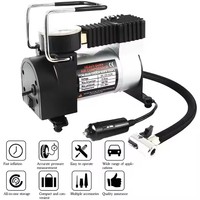 Compresseur Gonfleur Portable pour Voiture, Pompe de Gonflage de Pneus pour SUV et Véhicules Tout-Terrain, Moteur Puissant 12V avec Cylindre Grand Format et Kit d'Outils