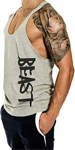 OEM Fitness Wear Body Building Gym Wear Tank Top Impresión personalizada Deportes Muscle Vest - Product Image 2
