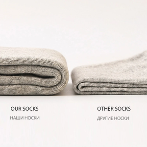 Chaussettes Athlétiques Décontractées pour Hommes de Haute Qualité, 12 Paires, Épaisses et Chaudes, Chaussettes de Bureau avec Logo, Blanches, Anti-Bactériennes pour l'Automne et l'Hiver - Product Image 2