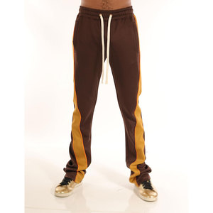 Lightweight Casual <b>Trousers</b> Soft Touch Fabric Adjustable <b>Drawstring</b> Waist Fit Modern Look Everyday <b>Men</b> Flared Sweat Pant - Product Image 1