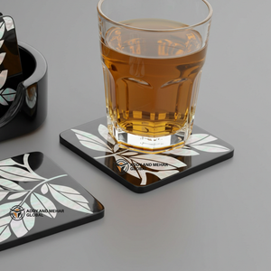 ชุดถาดรองแก้วมุกสีดำและสีขาวมีสไตล์สำหรับตกแต่งบ้านที่ทันสมัย - Product Image 5