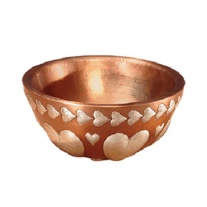 Cuenco para servir alimentos de cobre martillado, forma redonda, tamaño personalizado, cuenco para Mezclar alimentos para uso en utensilios de cocina - Product Image 2