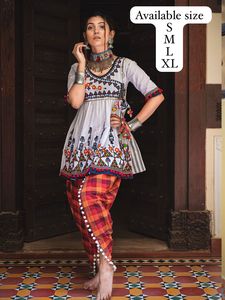 Premium Femme Kath Pulte Memoria Kedia Collection Navratri Brodé Indien et Pakistanais Vêtements - Product Image 4