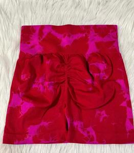 Short de fitness à haute élasticité pour femmes Leggings taille haute respirant Short de yoga à séchage rapide en Spandex/Nylon motif solide - Product Image 2