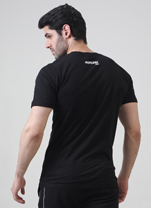 T-shirts noirs personnalisés pour hommes, impression et logo personnalisés, vente à chaud de vêtements de sport pour hommes de qualité supérieure - Product Image 5