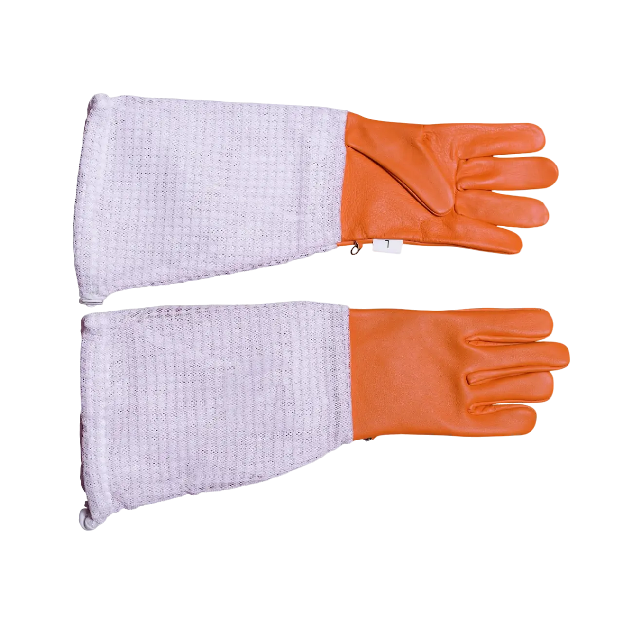 Sarung tangan Beekeeping buatan khusus 3 lapisan jaring Ultra berventilasi kulit sapi manset tugas berat Unisex perlengkapan lebah sarung tangan