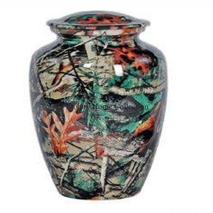 Esmalte nublado plateado y azul Acabado Más exigente Cenizas de Venta caliente Ataúd cinerario Urnas para adultos Suministros de accesorios funerarios - Product Image 4