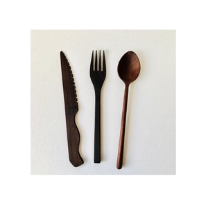 Ensemble de couverts en bois élégant de 3 pièces, ustensiles de cuisine à bas prix, design unique, ensemble de couverts en bois pour dîner avec polissage pour la maison et la table - Product Image 1