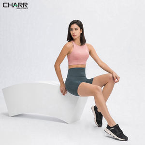 Soutien-gorge de sport à col montant pour femme, rembourré actif, pas cher, vente en gros, nouvelle peau, 2022 - Product Image 2