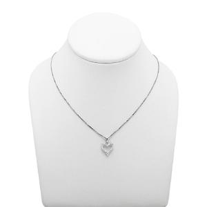 Pendentif coeur à la mode avec diamants moissanite blancs bijoux Hip Hop en argent pour femmes collier breloque - Product Image 2