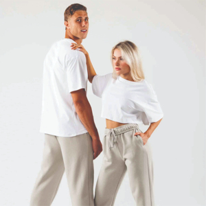 Pantalon de jogging tendance pour femme 2025, taille haute, jambe droite, personnalisable, 100% coton, séchage rapide, écologique, été - Product Image 5