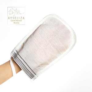 Manoplas de ducha de fibra viscosa de tacto suave, guantes de baño exfoliantes para eliminación de piel muerta, exfoliante corporal, masaje, limpieza de Spa - Product Image 5
