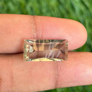 Directo del fabricante de la India, amatista verde Natural, corte cóncavo, forma de Baguette, piedras preciosas sueltas pulidas calibradas para joyería - Product Image 4