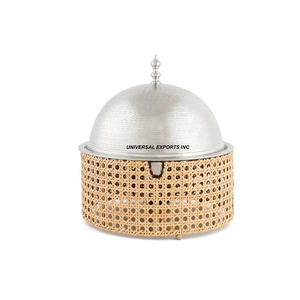 Stainless Steel Mother Of Pearl Hotpot High Quality Decorative Casserole Best Selling fancy New Metal <b>Food</b> <b>Warmer</b> - Product Image 4