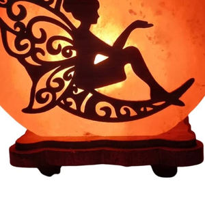 Lampe en sel rose de l'Himalaya personnalisée en forme de fille, sculptée à la main, lampe en cristal de sel naturel, fabricant en gros OEM, Pakistan - Product Image 5