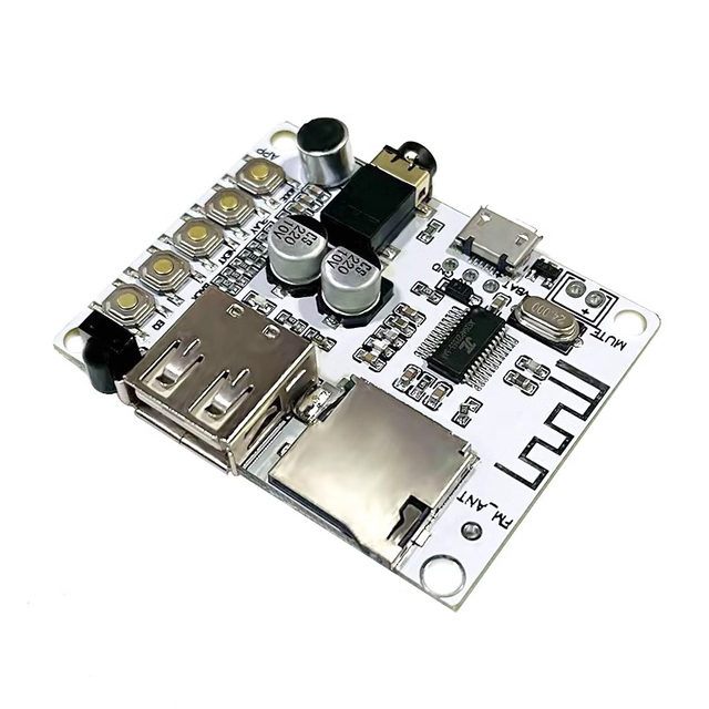 Wireless Bluetooth Audio Receiving Board Module, Decoding and Playback, with USB TF Card, Front Output