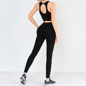 Style à la mode et Unique 2024 Collection femmes Yoga ensemble Gym Fitness sport soutien-gorge Legging Yoga ensemble avec taille et logo personnalisés - Product Image 3