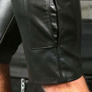 Lederhosen bávaro OEM | Pantalones cortos de cuero alemanes hechos a mano para hombres | Traje informal de secado rápido e impermeable Oktoberfest - Product Image 4