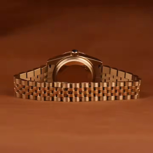 Tùy Chỉnh Miyota 41Mm Cổ Điển Màu Hồng Quay Số Moissanite Kim Cương Thép Không Gỉ Ban Nhạc Vàng Sang Trọng Đồng Hồ Cơ Khí 20Mm Người Đàn Ông Phụ Nữ - Product Image 5