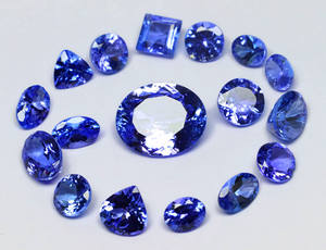 100%, piedras preciosas facetadas de tanzanita Natural, gemas de tanzanita bien pulidas, forma mixta, lote de tanzanita de gran tamaño - Product Image 6