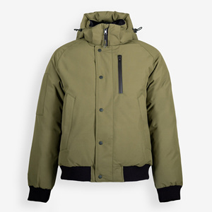 Veste bomber d'hiver classique isolée respirante et tendance pour hommes, vente en gros, veste à capuche coupe-vent pour hommes - Product Image 5