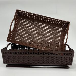 Eco Friendly <b>Plastic</b> Rectangular Fruit and Vegetable Basket Wholesale Vietnam Kitchenware Factory Bulk Supply Worldwide - Product Image 5