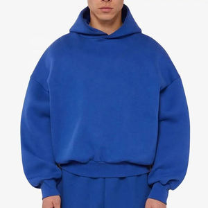 OEM Service Blank 500gsm Boxy Hoodies Thick Heavy Weight Oversized Custom Print Logo Men's Fleece Hoodies & Sweatshirts - Product Image 3